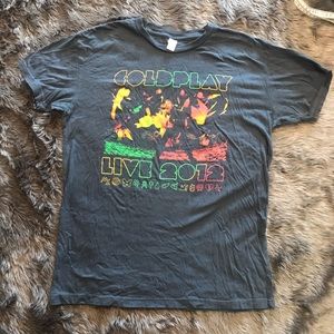 Coldplay 2012 Concert Shirt Large